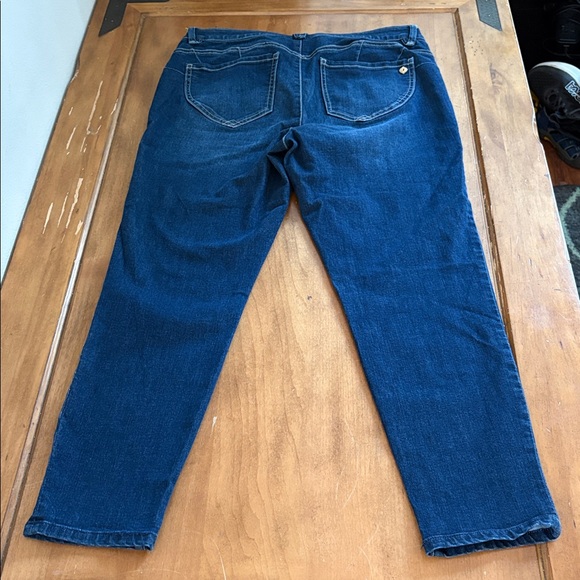 Democracy AbSolution Dark Blue Ankle Jeans Size 14 - Picture 10 of 13